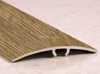 Алюминиевый порог ламинированный разноуровневый 41 мм ПО-41 203 Дуб тёмный 2,7 м Алюминиевый порог ламинированный разноуровневый 41 мм ПО-41 203 Дуб тёмный 2,7 м