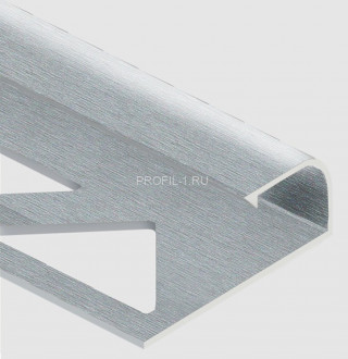 Профиль для плитки С-образный алюминий 8 мм PV13-03 серебро блестящее 2,7 м