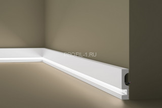 Потолочный плинтус NMC Wallstyl IL11 белый полистирол 20х80 мм 2м