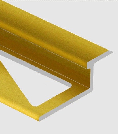 Профиль Z-образный 10 мм алюминий PV46-04 золото матовое 2,7 м