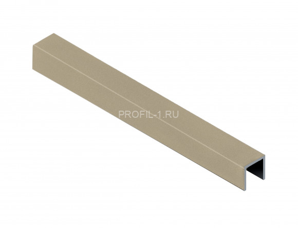 П-профиль алюминиевый 10х10 мм NEEXY PV83-08 MCP шампань матовая 2.7 м