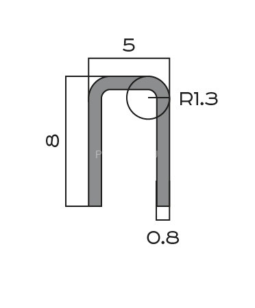 Нержавеющий стальной П-профиль 8х5х8 мм NEEXY PVS95-16 SMG песок матовый 2.7 м Нержавеющий стальной П-профиль 8х5х8 мм NEEXY PVS95-16 SMG песок матовый 2.7 м