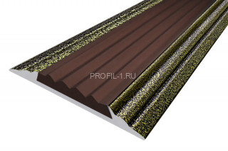 Алюминиевый порог 46 мм с резиновой вставкой одноуровневый АП-46-Антик бронза-темно-коричневый 3,0 м Алюминиевый порог 46 мм с резиновой вставкой одноуровневый АП-46-Антик бронза-темно-коричневый 3,0 м