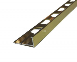 Алюминиевый L-профиль 8 мм ПО-202 золото глянец 2.7 м Алюминиевый L-профиль 8 мм ПО-202 золото глянец 2.7 м