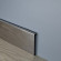 Напольный плинтус из нержавеющей стали 60 мм Н60 серебро глянец 2.5 м