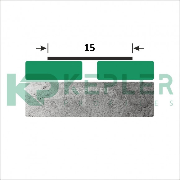 Полоса 15 мм из нержавеющей стали SS 304 FBS 15 BS S.S.304 черная сатинированная 3 м