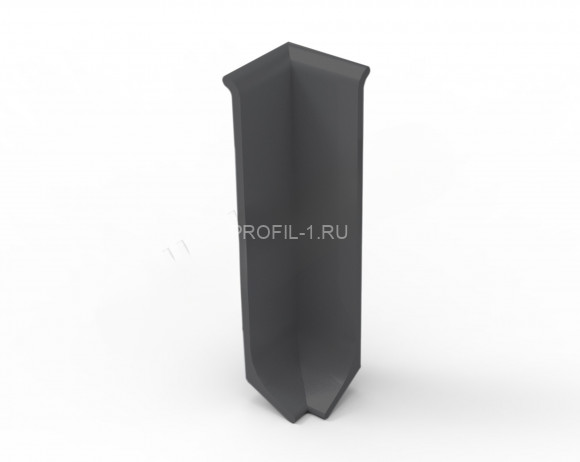 Уголок внутренний для напольного плинтуса 80 мм Диал ПЛ-80ув 0034 черный муар RAL 9005 Уголок внутренний для напольного плинтуса 80 мм Диал ПЛ-80ув 0034 черный муар RAL 9005