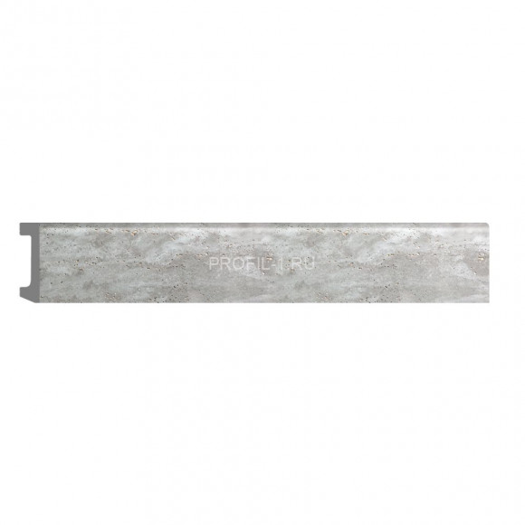 Плинтус напольный DECOMASTER D235-1629G ДМ (80x17x2400) цвет Травертин светлый мерцающий