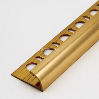 С-образный профиль латунный 10 мм Progress Profiles PJOL 10 полированный 2,7 м