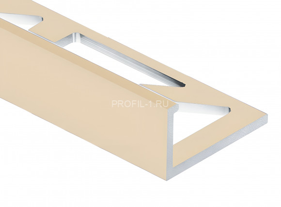Алюминиевый L-образный профиль 12 мм PV03-26 светло-бежевый Ral 1015 2,5 м