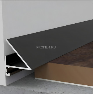 Алюминиевый микроплинтус с LED подсветкой Диал МП-24LED черный 2 м Алюминиевый микроплинтус с LED подсветкой Диал МП-24LED черный 2 м