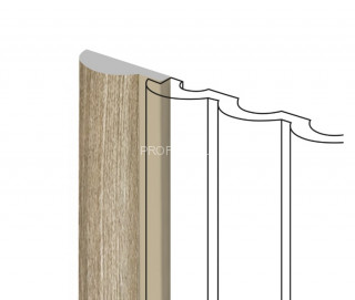 Финишный молдинг HiWood LF140A BR496 под дерево 12х36 мм 2,7 м Финишный молдинг HiWood LF140A BR496 под дерево 12х36 мм 2,7 м