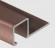 Профиль для плитки П-образный алюминий 12х12 мм PV32-14 розовый матовый 2,7 м