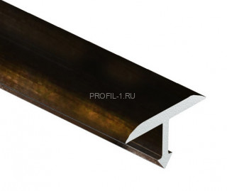 Профиль Т-образный 25 мм алюминий полукруглый PV38-07 бронза блестящая 2,7 м Профиль Т-образный 25 мм алюминий полукруглый PV38-07 бронза блестящая 2,7 м