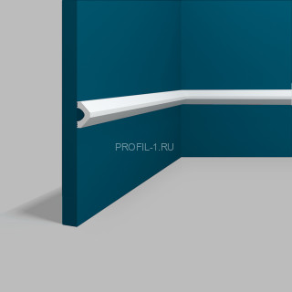 Декоративный молдинг Перфект Плюс P134-2800 белый ударопрочный 14х25 мм 2.8 м