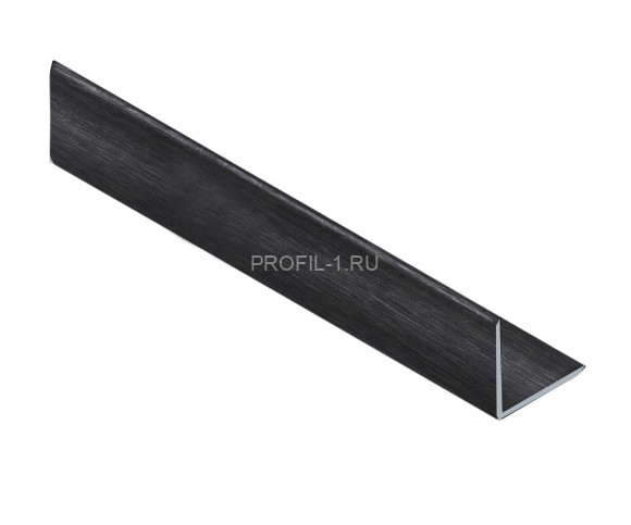 Алюминиевый уголок 10х10 мм NEEXY PV60-46 BBL-D черный блестящий браш 2.7 м