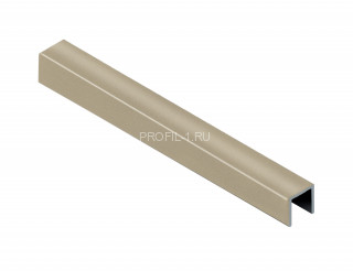 П-профиль алюминиевый 10х10 мм NEEXY PV83-09 BCP шампань блестящая 2.7 м