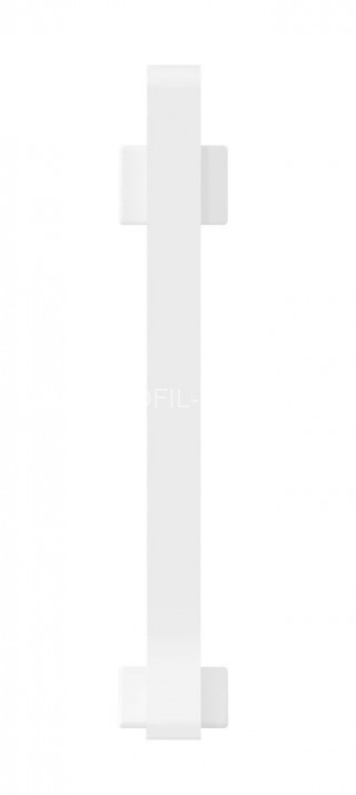 Соединитель алюминиевый для плинтуса Laconistiq Adhesive 80 белый 80х10 мм