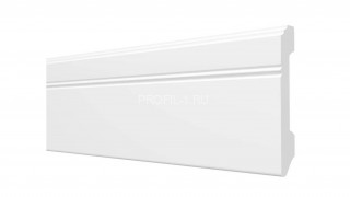 Напольный плинтус Decor-Dizayn DD105 полистирол белый, под покраску 108х12х2000 мм
