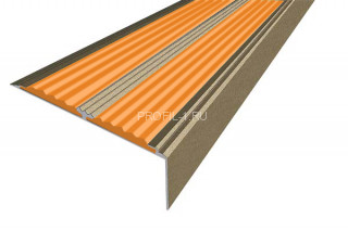 Противоскользящий порог угловой алюминий 70х22 мм АУ-70-Анод шампань-оранжевый 2,0 м Противоскользящий порог угловой алюминий 70х22 мм АУ-70-Анод шампань-оранжевый 2,0 м