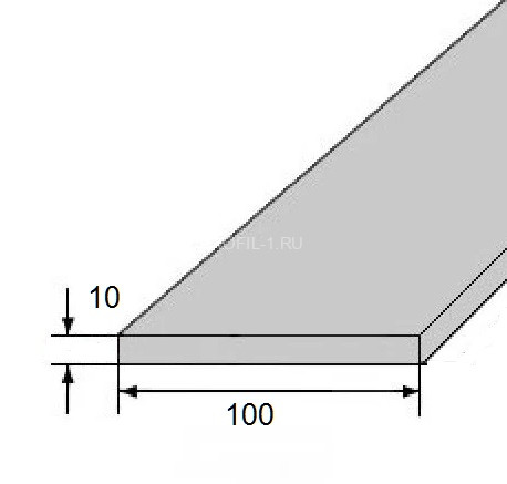Алюминиевая полоса 100х10 мм 3 метра