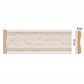 Молдинг DECOMASTER 186-13 (60x8x2400) цвет Ясень Молдинг DECOMASTER 186-13 (60x8x2400) цвет Ясень