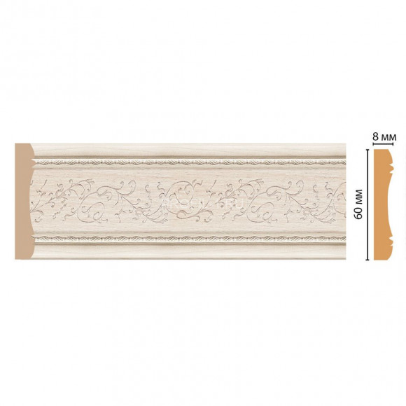 Молдинг DECOMASTER 186-13 (60x8x2400) цвет Ясень Молдинг DECOMASTER 186-13 (60x8x2400) цвет Ясень