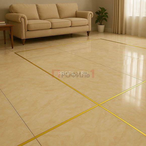 Латунный П-образный профиль PU 208 OS 8х20х8 шлифованный 3м