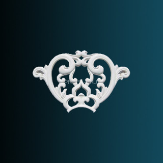 Декоративный орнамент Перфект K4044 белый 230х400х16 мм