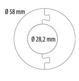Обвод для труб декоративный Cezar D28 158 Дуб белфаст (блистер 2 шт.)