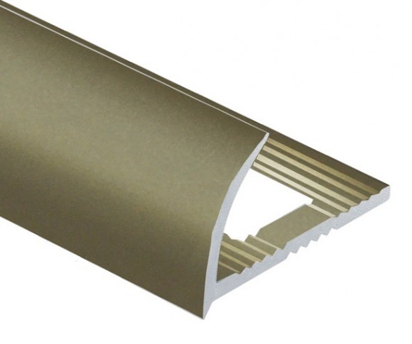 Алюминиевый профиль для плитки С-образный 10 мм PV17-16 титан матовый 2,7 м