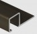 Профиль для плитки П-образный алюминий 12х12 мм PV32-10 коричневый матовый 2,7 м