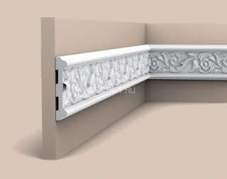 Молдинг Orac Decor Purotouch P7020 белый полиуретан 111х19 мм 2м Молдинг Orac Decor Purotouch P7020 белый полиуретан 111х19 мм 2м