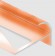 Алюминиевый профиль F-образный округлый с рифлением для ступеней 12 мм PV57-15 розовый блестящий 2,7 м