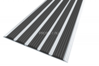 Порог противоскользящий одноуровневый алюминий 162 мм АП-162 черный 2,7 м Порог противоскользящий одноуровневый алюминий 162 мм АП-162 черный 2,7 м