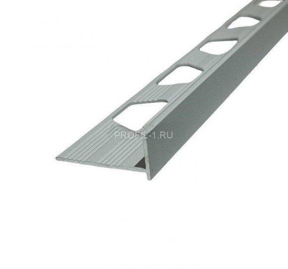 Алюминиевый L-профиль 8 мм ПО-202 серебро матовое 2.7 м Алюминиевый L-профиль 8 мм ПО-202 серебро матовое 2.7 м