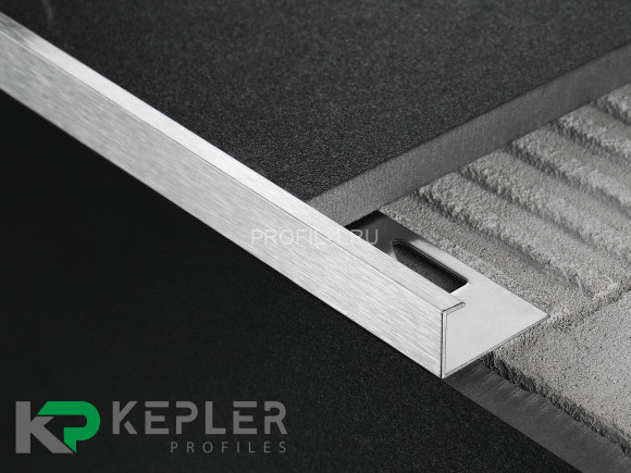 L-профиль 10х5 мм из нержавеющей стали SS 304 FSBP130-10 S S.S.304 сатинированный 2.7 м L-профиль 10х5 мм из нержавеющей стали SS 304 FSBP130-10 S S.S.304 сатинированный 2.7 м