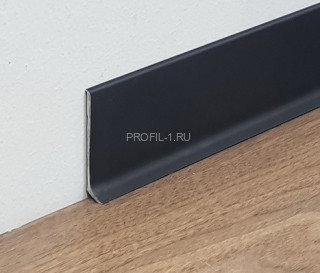 Алюминиевый плинтус напольный 100 мм Евротрим L-100 2155.05 черный 2,95 м Алюминиевый плинтус напольный 100 мм Евротрим L-100 2155.05 черный 2,95 м