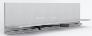Алюминиевый микроплинтус Laconistiq micro-L серебро 2,45 м Алюминиевый микроплинтус Laconistiq micro-L серебро 2,45 м