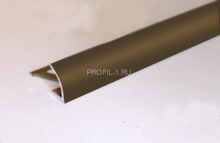 Алюминиевый С-образный профиль 12 мм Effector 2,5 м A 5312.03 бронза