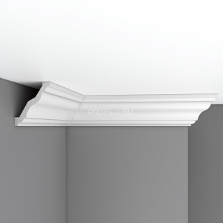 Плинтус потолочный гибкий FLEXIBLE 95х80х2400 мм Decomaster 96625 FL из полиуретана белый под покраску Плинтус потолочный гибкий FLEXIBLE 95х80х2400 мм Decomaster 96625 FL из полиуретана белый под покраску