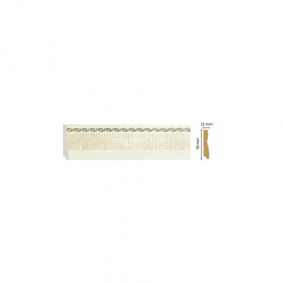 Плинтус напольный DECOMASTER 153-6 ДМ (95x12x2400) цвет Бежевый