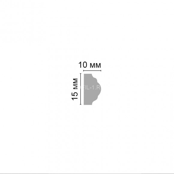 Молдинг DECOMASTER 130C-684 ДМ (15x8x2400) цвет Золото