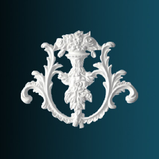 Декоративный орнамент Перфект G2208 белый 204х170х16 мм