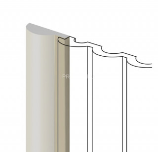 Финишный молдинг HiWood LF140A IV123 бежевый 12х36 мм 2,7 м Финишный молдинг HiWood LF140A IV123 бежевый 12х36 мм 2,7 м