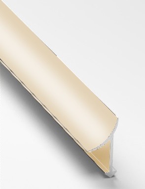 Уголок для плитки внутренний универсальный алюминий 10 мм PV30-26 светло-бежевый Ral 1015 2,7 м