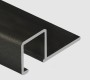 Профиль для плитки П-образный алюминий 12х12 мм PV32-18 черный матовый 2,7 м