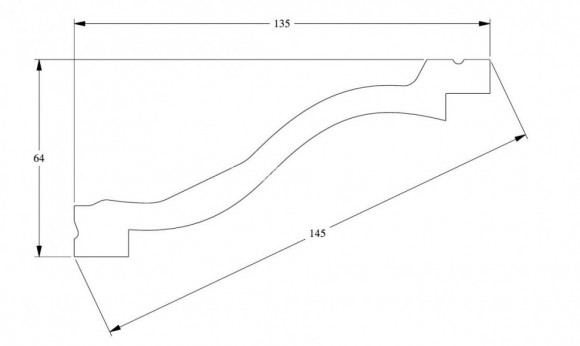 Гибкий потолочный плинтус Orac Decor Purotouch C331F белый полиуретан 64х135 мм 2м Гибкий потолочный плинтус Orac Decor Purotouch C331F белый полиуретан 64х135 мм 2м