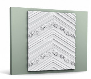 Декоративная стеновая панель 3D Orac Decor W130 белая полиуретан 400х19 мм 2м