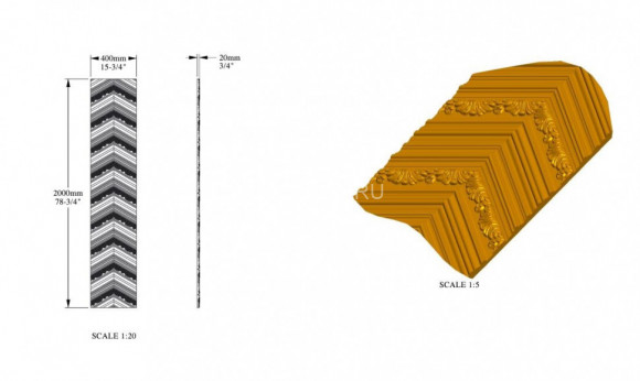 Декоративная стеновая панель 3D Orac Decor W130 белая полиуретан 400х19 мм 2м